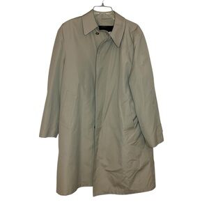 Royal Castle Men’s Beige Trench Coat 40R with Removable Liner vintage